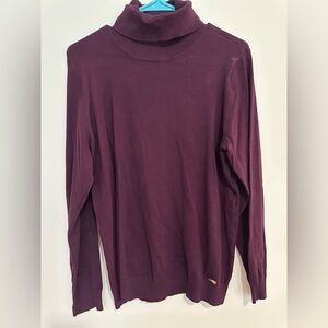 *LIKE NEW* Calvin Klein Deep Purple Knit Turtleneck